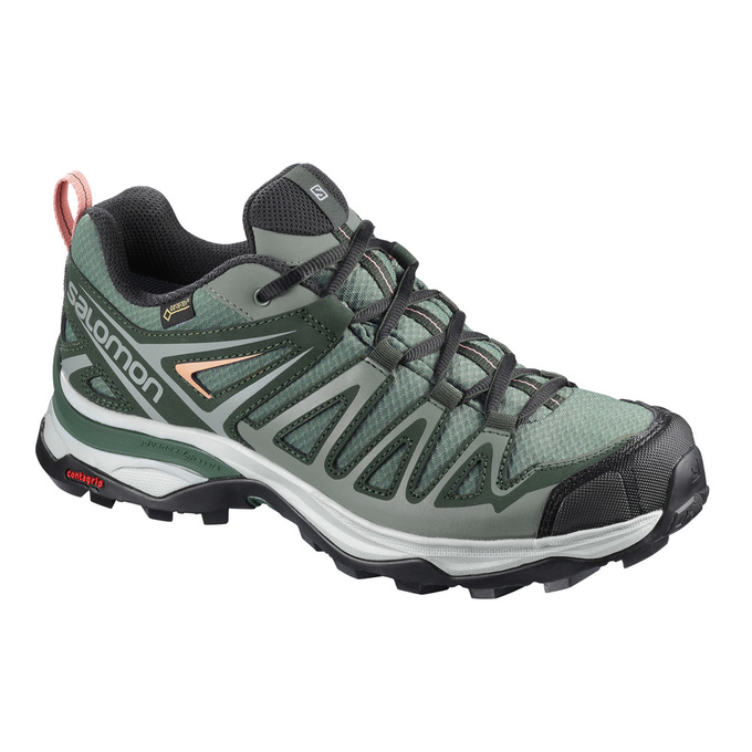 Salomon X ULTRA 3 PRIME GTX® W Zapatillas Trekking Mujer - Verde Claro - Colombia (61839-SWPI)